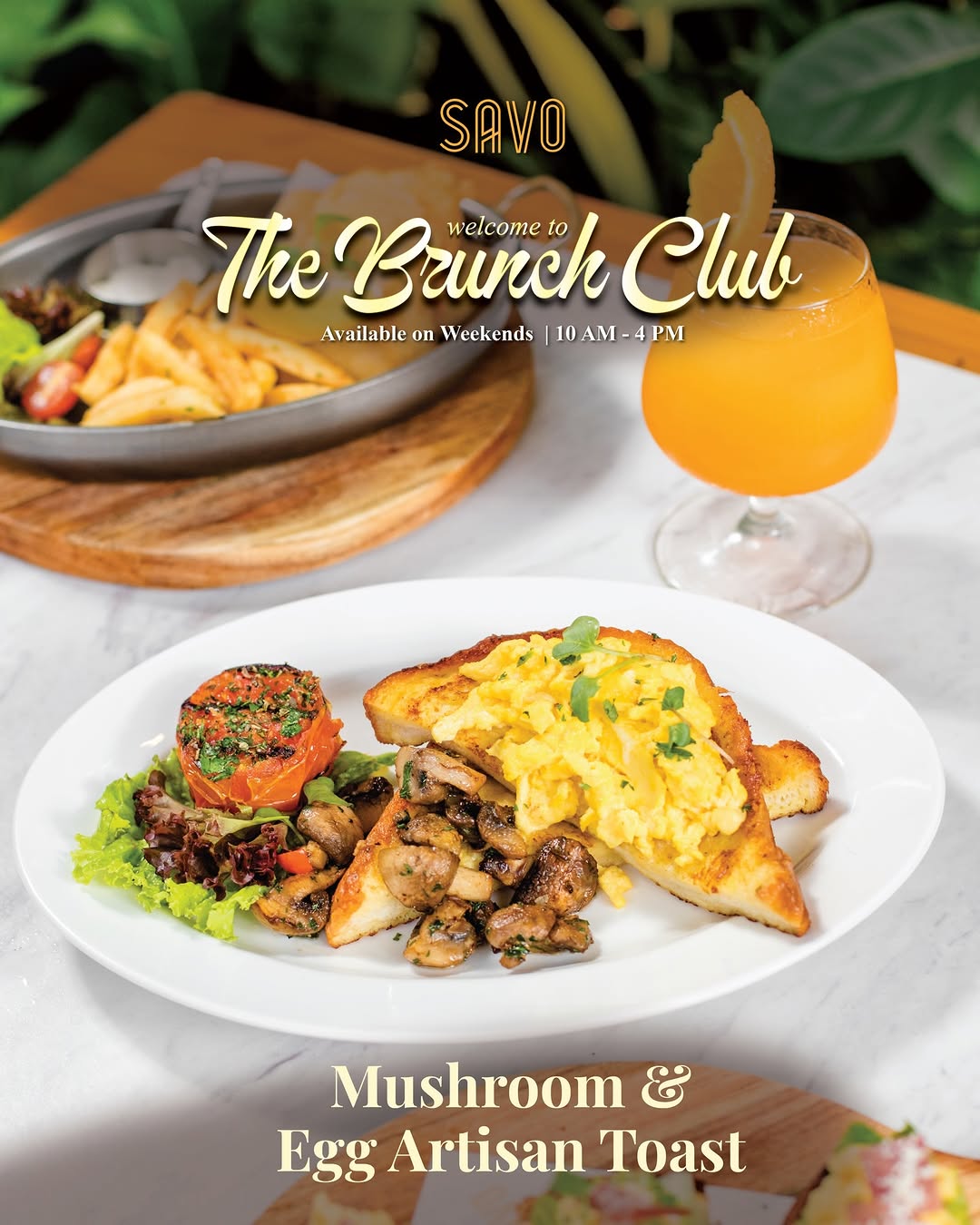 Mushroom & Eggs Artisan Toast